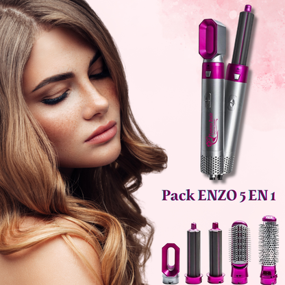 Pack ENZO 5 EN 1 - باك اينزو مجفف و مصفف الشعر الاحترافي